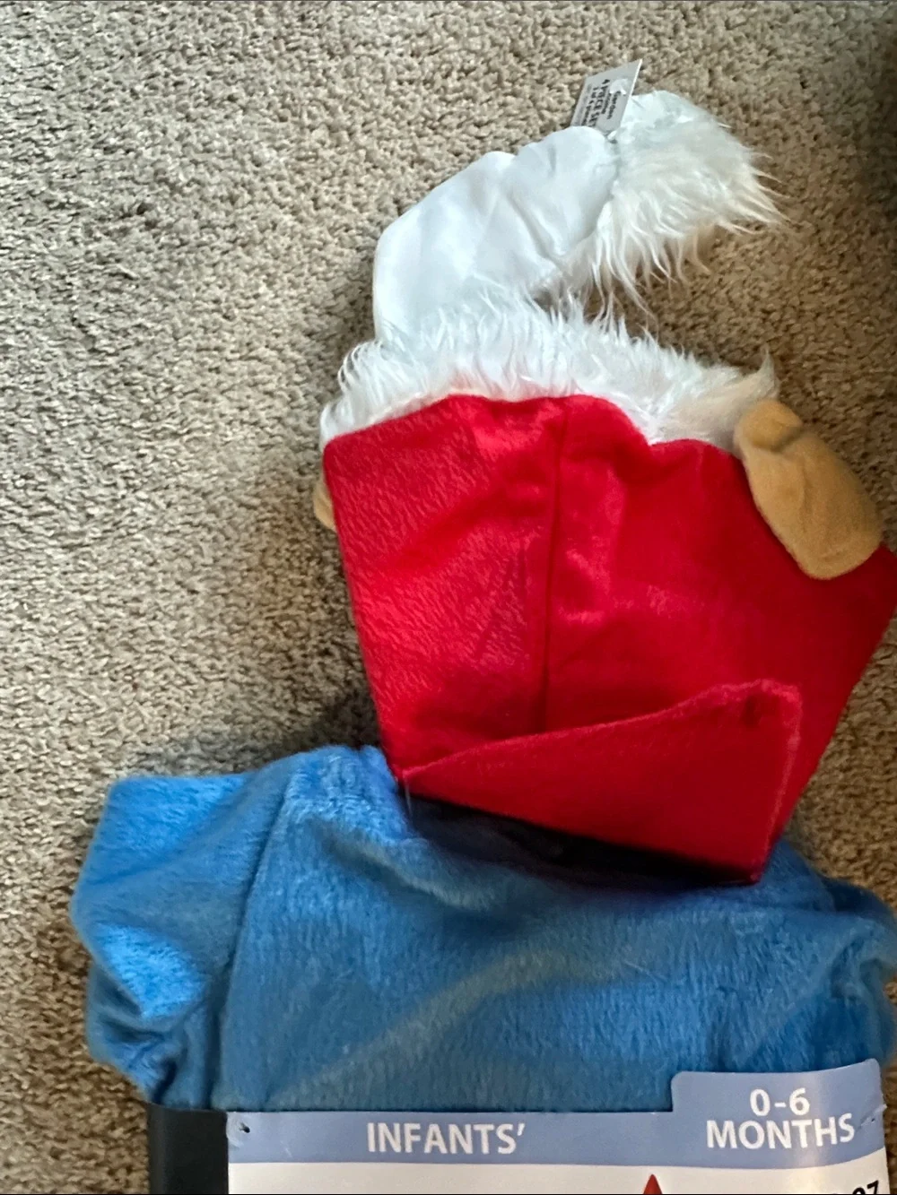Lil' Garden Gnome Infant Costume - Red Hat & Blue Outfit